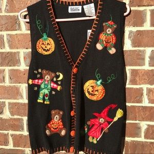 NEW knit sweater, Halloween Cardigan, Spooky fall
